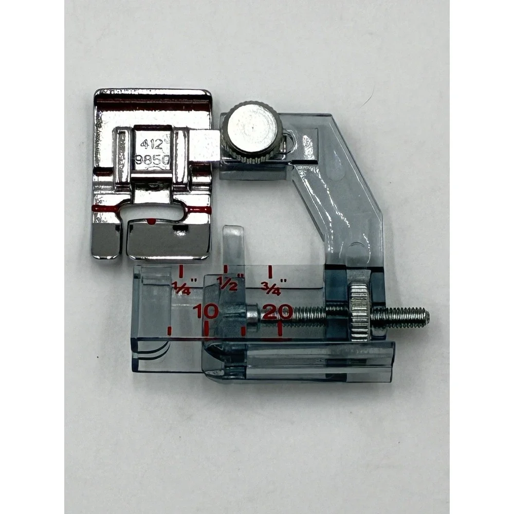 Adjustable Bias Tape Binder Foot for Husqvarna Viking Sewing Machines 4129850-45